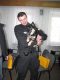 Uratowany przez policjantów piesek z rzeki Bystrzycy