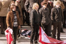 W weekend został odtworzony pochód robotników i przejazd czołgów przez śródmieście Gdyni. 
