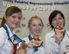 Katarzyna Woźniak , Luiza Złotkowska i Katarzyna Wójcicka-Curuś