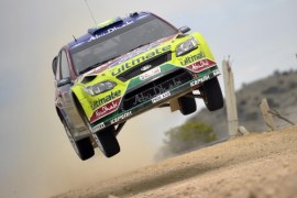 Jari-Matti Latvala z Finlandii w Fordzie Focus RS WRC