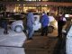 Pięć samochodów oblanych betonem w centrum Warszawy
