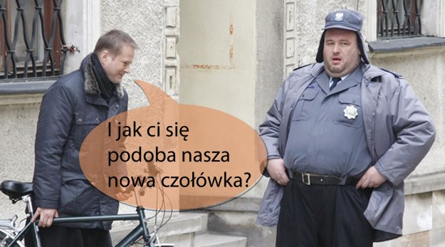 &nbsp; Michał Piela i Artur Żmijewski uliczkę znają w Sandomierzu /Engelbrecht /AKPA