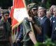 Hołd Powstańcom przy pomniku Gloria Victis na Powązkach
