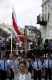 Pikieta obrońców krzyża przed Pałacem Prezydenckim