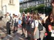 Przed ceremonią zakończenia w centrum Budapesztu. Za chwilę przemaszerujemy kolumną pod Bazylikę św. Stefana, gdzie oficjalnie zakończymy zlot.