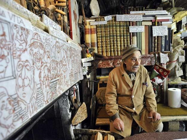 Enrico Fiorentini, właściciel La Bottega del Marmoraro &nbsp; /The New York Times Syndicate