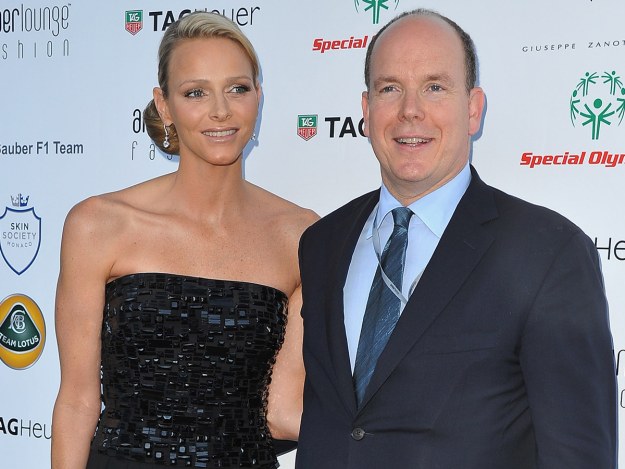 Książę Albert II z narzeczoną Charlene Wittstock &nbsp; /Getty Images/Flash Press Media