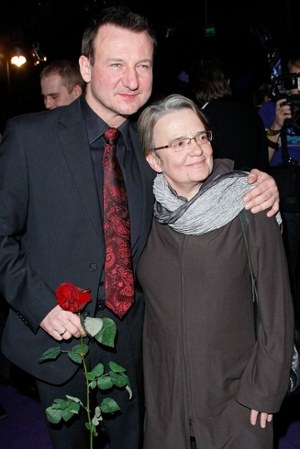 Agnieszka Holland z Robertem Więckiewiczem &nbsp; /Andrzej Engelbrecht /AKPA