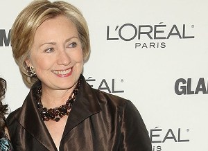 Hilary Clinton w sukni od Oscara de la Renty /Getty Images/Flash Press Media
