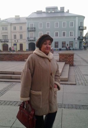 Ewa Juszko-Pałubska na Starym Mieście w Piotrkowie Trybunalskim /INTERIA.PL