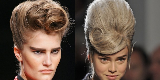 Fryzury z pokazu Frankie Morello i Jean Paul Gaultier &nbsp; /East News/ Zeppelin