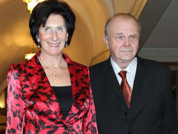 Irena Szewińska ze swoim mężem i trenerem Januszem /East News