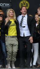 Bramkarz Borussii Dortmund - Roman Weidenfeller z żoną