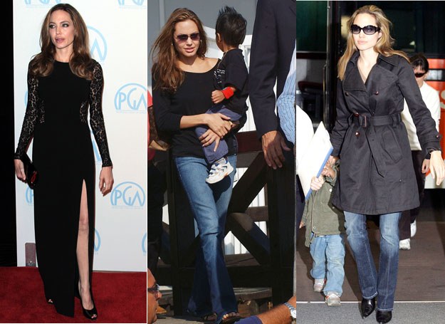 Angelina Jolie w codziennym życiu stawia na wygodę &nbsp; /Getty Images/Flash Press Media