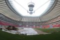 6 lutego na Stadionie Narodowym rozkładano murawę