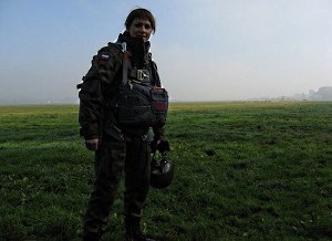 "Nikt mnie z poligonu nie zwolni dlatego, że jestem kobietą"/fot. z archiwum K. Szal 