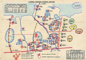 Fragment planu: Schemat pierwszego uderzenia jądrowego /fot. dzięki uprzejmości WIW 