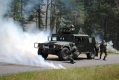 "Ajdik" unieruchomił pierwszy pojazd, mimo to gunner nie przestawał strzelać