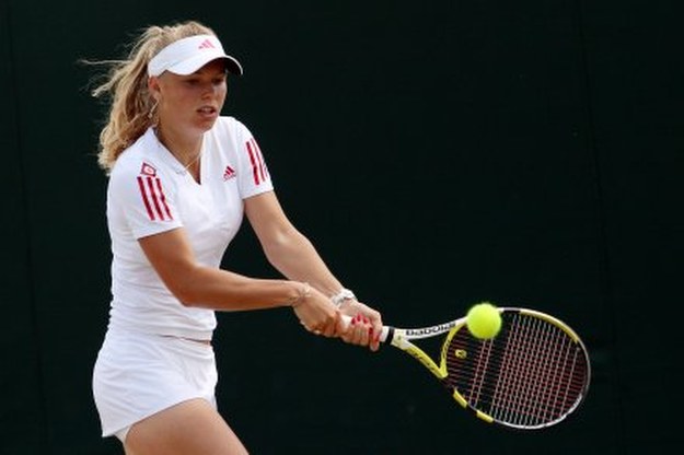 Caroline Wozniacki jeszcze w starej kolekcji Adidasa/fot. Hamish Blair /Getty Images/Flash Press Media
