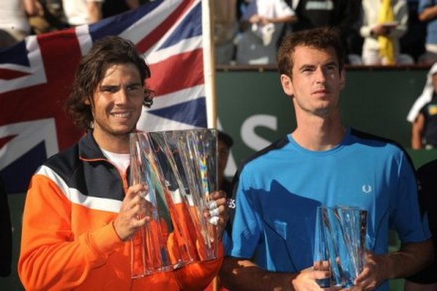 Rafael Nadal (z lewej) i Andy Murray /AFP