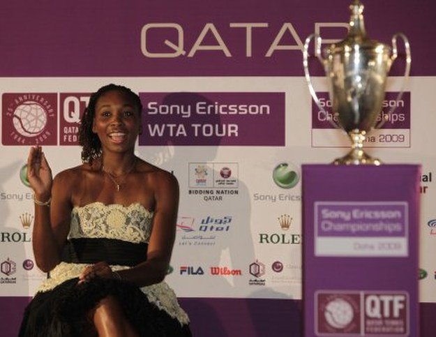 Venus Williams przed rozpoczęciem turnieju humor dopisywał /AFP