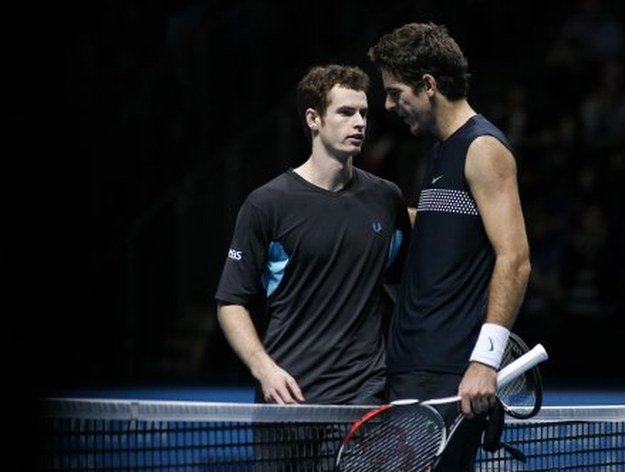 Murray i del Potro ucięli po meczu krótką pogawędkę /AFP