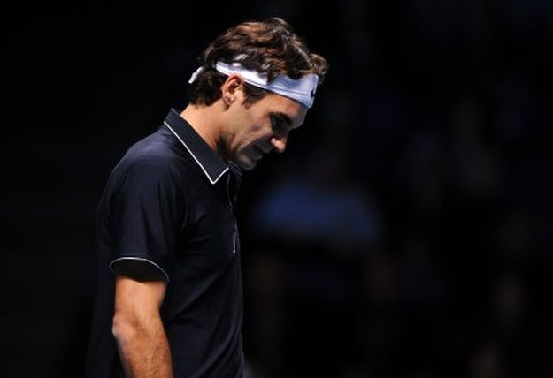 Załamany Roger Federer /AFP