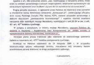 PZPN żąda wyrejestrowania domeny koniecpzpn.pl /INTERIA.PL