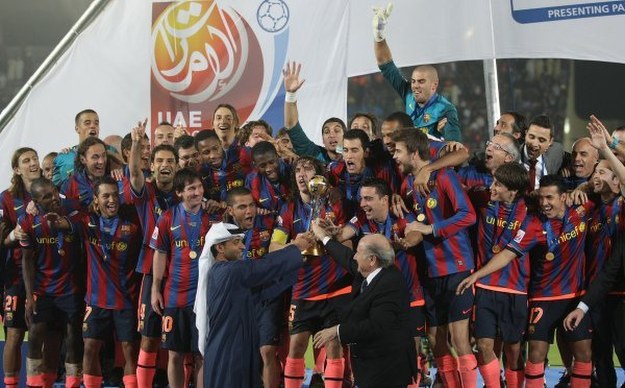 FC Barcelona - Królowie roku 2009 /AFP