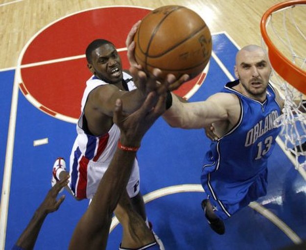Marcin Gortat rozegrał dobry mecz. /AFP