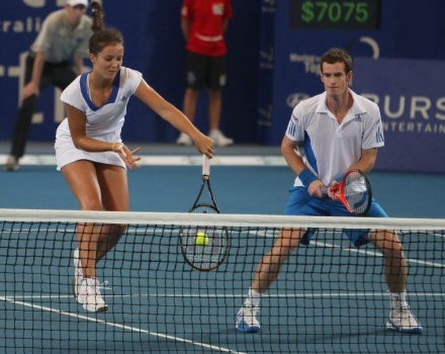 Laura Robson i Andy Murray /AFP