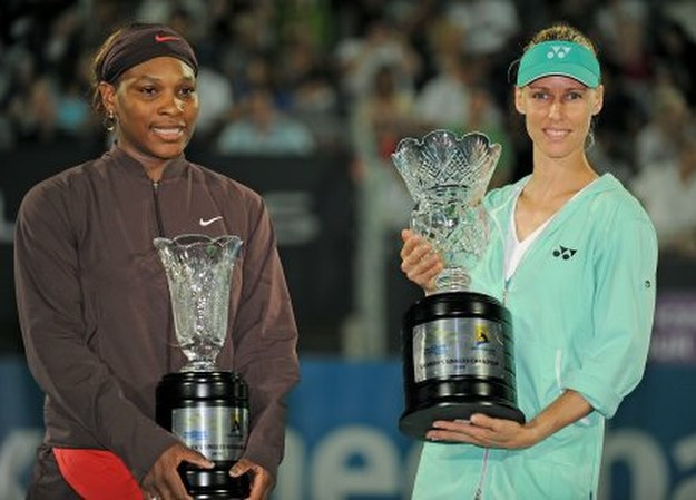 Serena Williams i Jelena Dementiewa /AFP