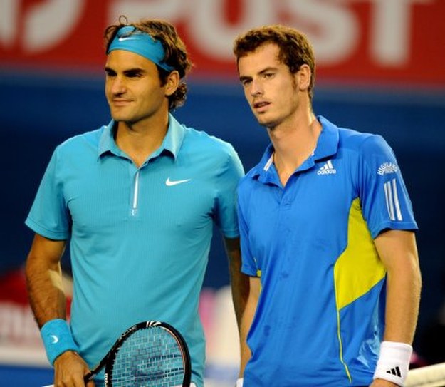 Roger Federer i Andy Murray /AFP