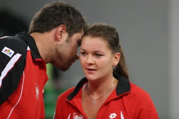 Tomasz Wiktorowski i Agnieszka Radwańska, Fot Zygmunt Moszkowicz /INTERIA.PL