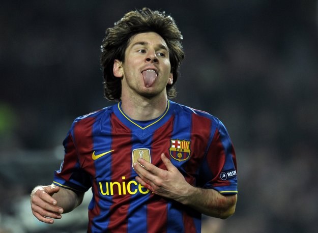 Lionel Messi - bohater meczu z VfB Stuttgart /AFP