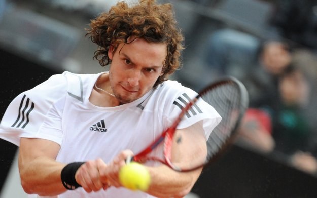 Ernests Gulbis - pogromca Rogera Federera /AFP