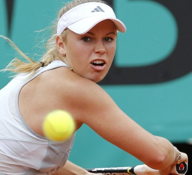Caroline Woźniacka na kortach Roland Garros /AFP