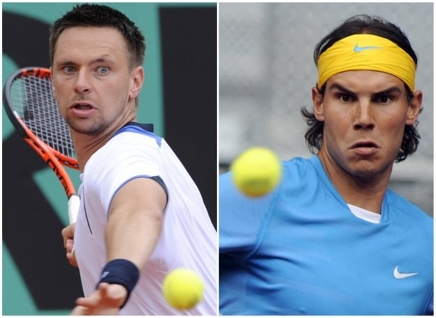 Robin Soderling (L) i Rafael Nadal /AFP