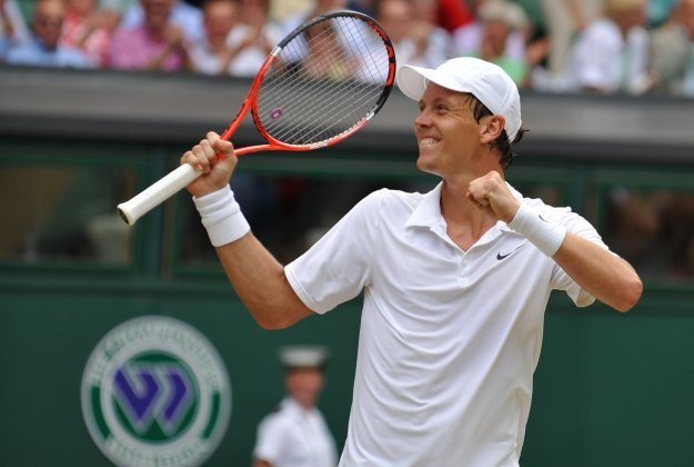 Czech Tomas Berdych debiutuje w finale imprezy zaliczanej do Wielkiego Szlema /AFP
