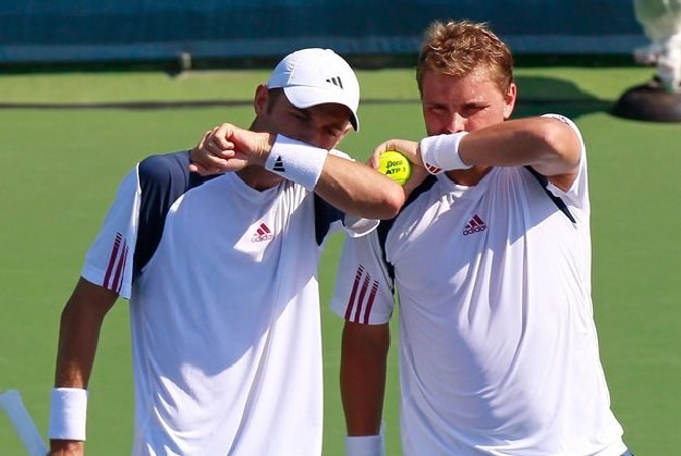 Mariusz Fyrstenberg (z lewej) i Marcin Matkowski /AFP