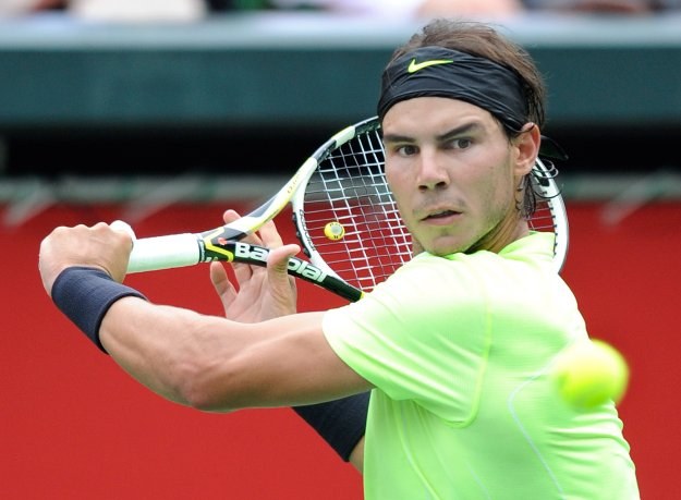 Rafael Nadal na kortach w Tokio /AFP