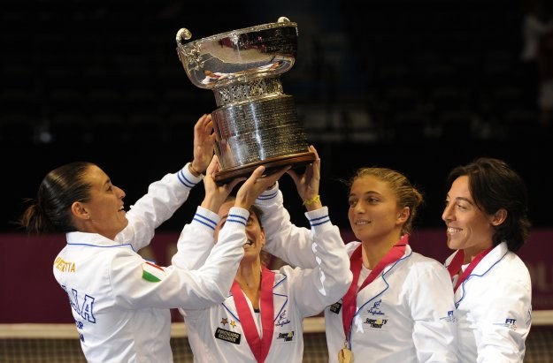 Włoskie tenisistki z Fed Cup /AFP