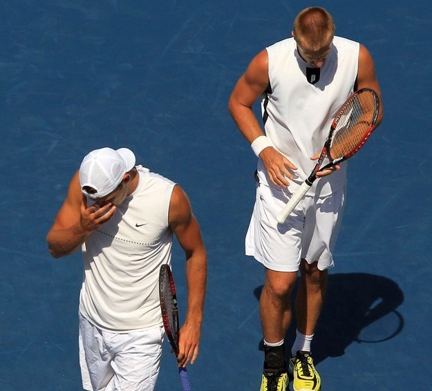 Łukasz Kubot (z lewej) i Oliver Marach /AFP