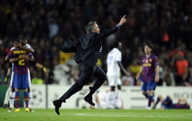 Jose Mourinho pogrążył Barcę jako trener Interu. Teraz chce to zrobić z Realem. /AFP