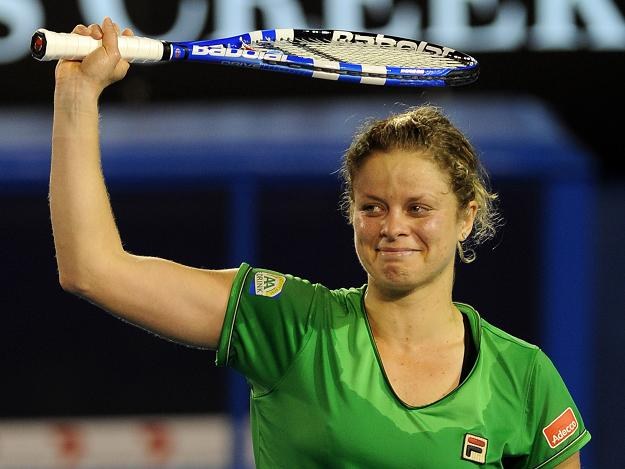 Kim Clijsters długo nie mogła uwierzyć, że to właśnie ona zwyciężyła w Australian Open /AFP
