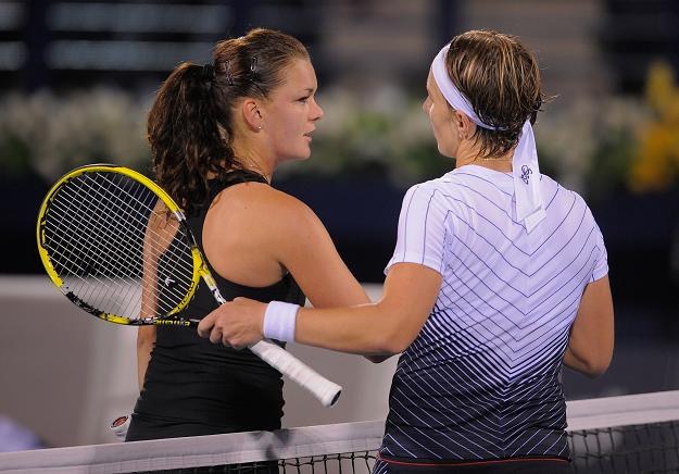 Agnieszka Radwańska (z lewej) w piątek dwa razy przegrała ze Swietłaną Kuzniecową/fot.Michael Regan /Getty Images/Flash Press Media