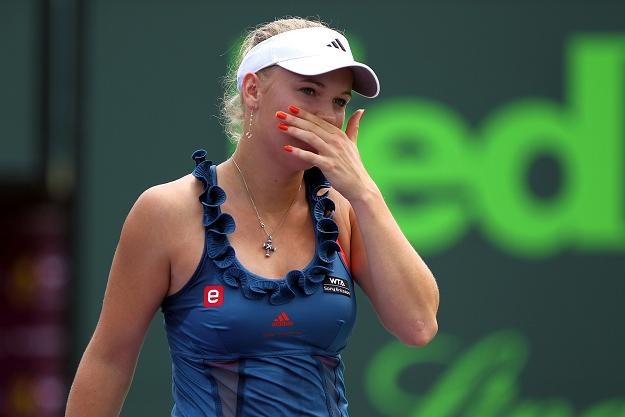 Caroline Wozniacki  miała problemy z awansem do ćwierćfinału. /AFP