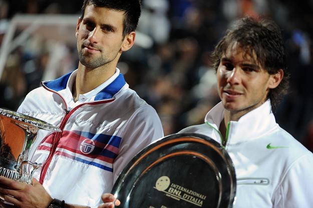 Novak Djokovic (z lewej) i Rafael Nadal /AFP