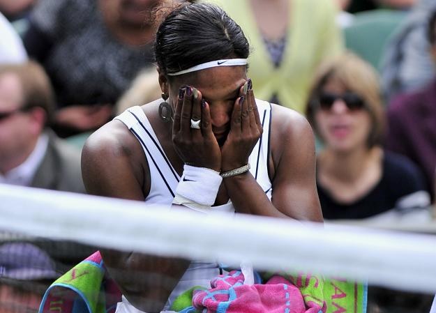 Płacząca po zwycięstwie Serena Williams /AFP