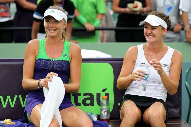 Daniela Hantuchova i Agnieszka Radwańska /AFP